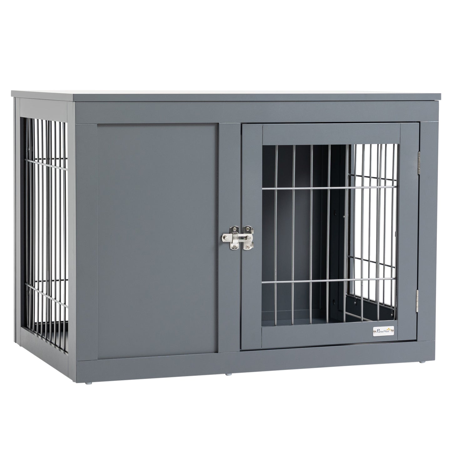 Dog Cage Furniture Metal Indoor Pet Cage Cage, Double Door End Table