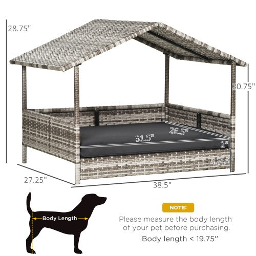 Zortinx Dog House Outdoor With Canopy Is Suitable For Small And Medium
