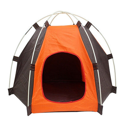 Camping Indoor Outdoor Pet Tent Small Dog Cat House Sunscreen Portable