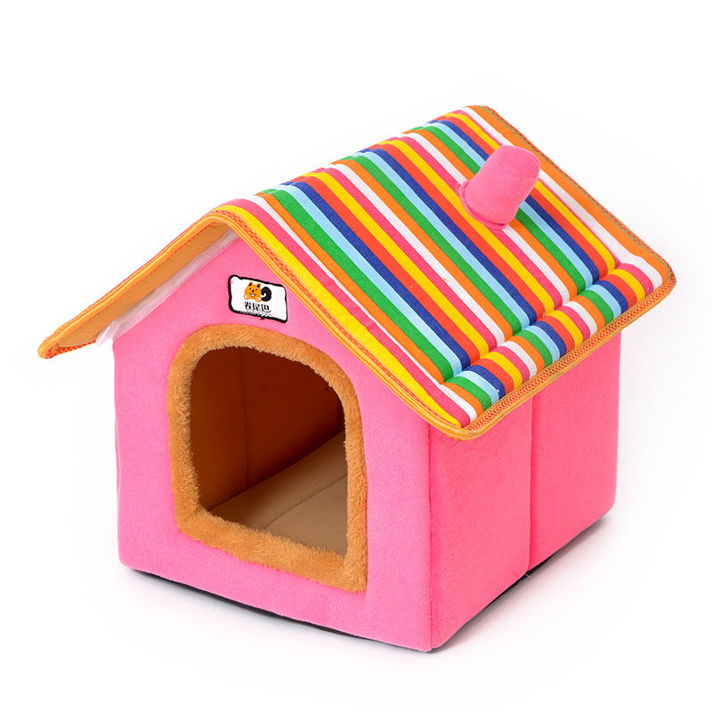Pet Bed House Small Dog Teddy Cat Litter For All Seasons