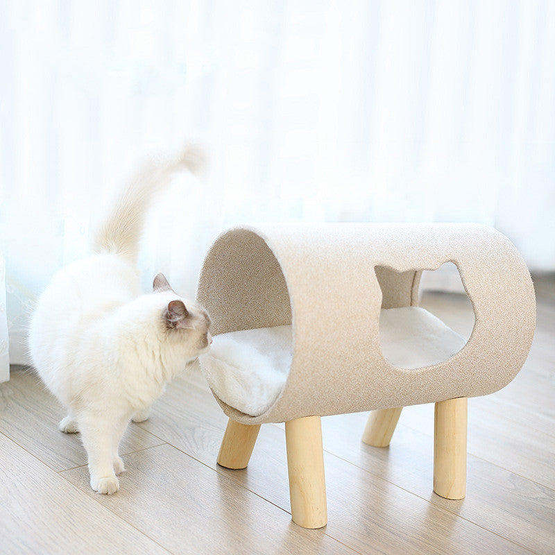 Cool House Cat Bed Non-closed Net Celebrity Washable Dog House