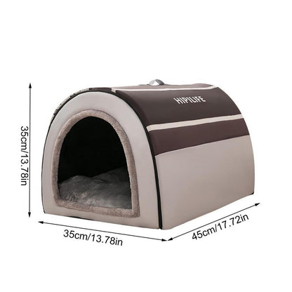 Warm Dog House For Medium And Large Dogs In Autumn